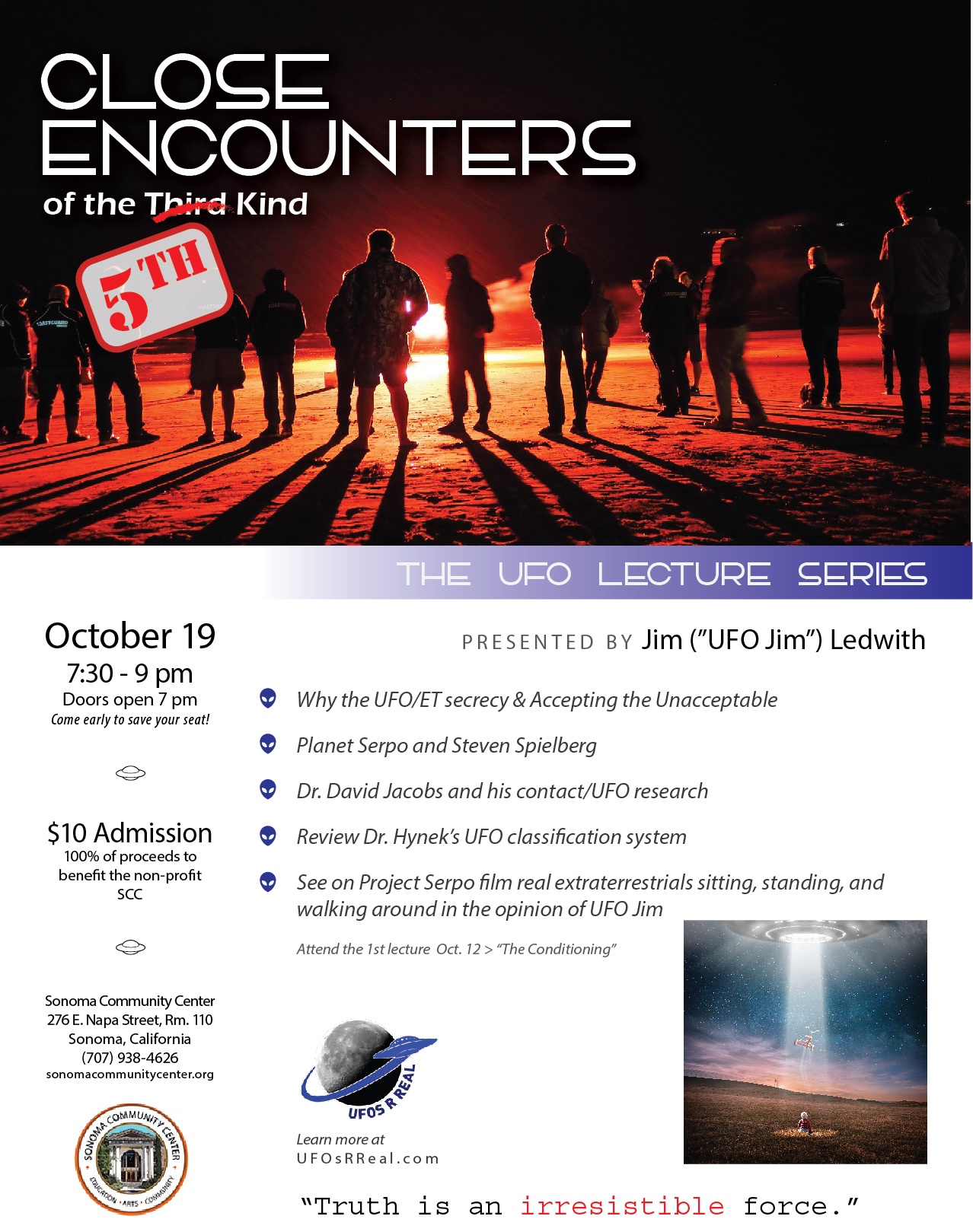 Close Encounters of the 5th Kind Oct 19 Flyer