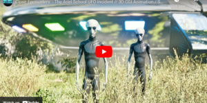 Ariel School short film depicting aliens walking through grass